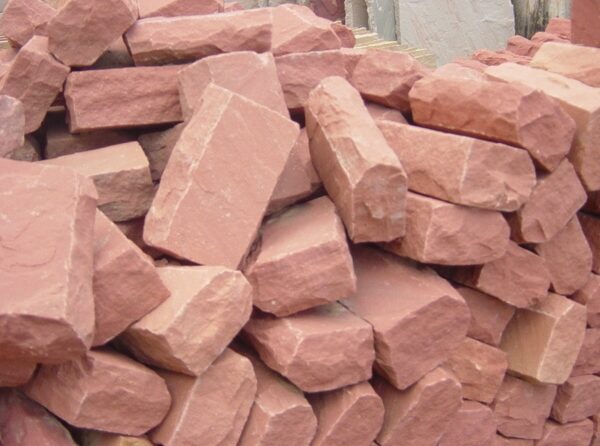 Agra Red Sandstone Cobbles