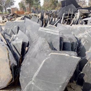 Black slate stone random Crazy