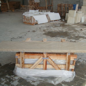 Buff Sandstone 1 Side Rockface Treads