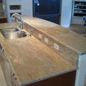 Kashmir Gold Granite Kitchen tops