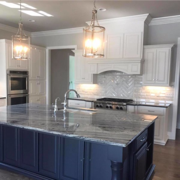 Mercury White Marble Kitchen tops
