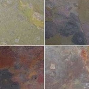 Multi Color Peacock Slate Stone