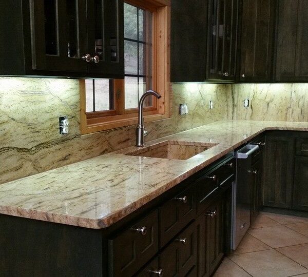 Prada Gold Granite Kitchentops