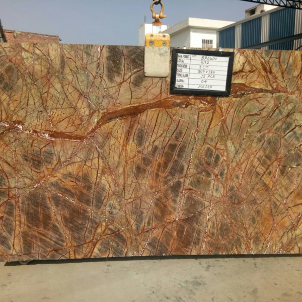 Rainforest Brown Marble lot num 572