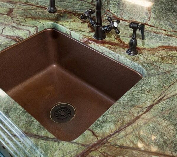 Rainforest Green Marble Kitchen Cobinate