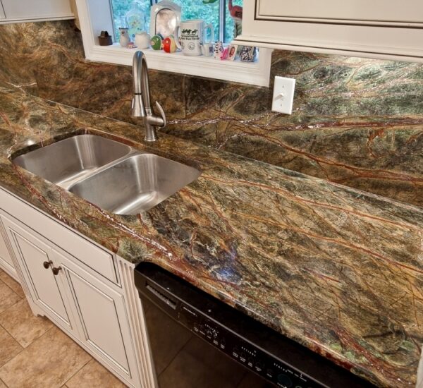Rainforest Green Marble Kitchen tops