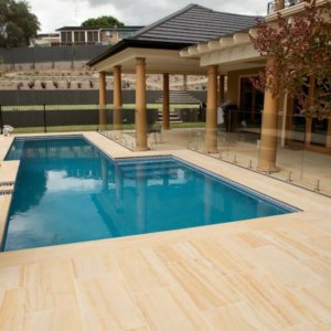 Teakwood Sandstone Pool Project